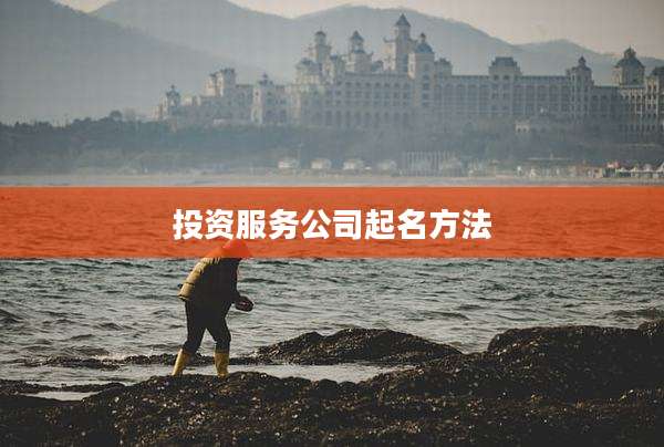 投资服务公司起名方法