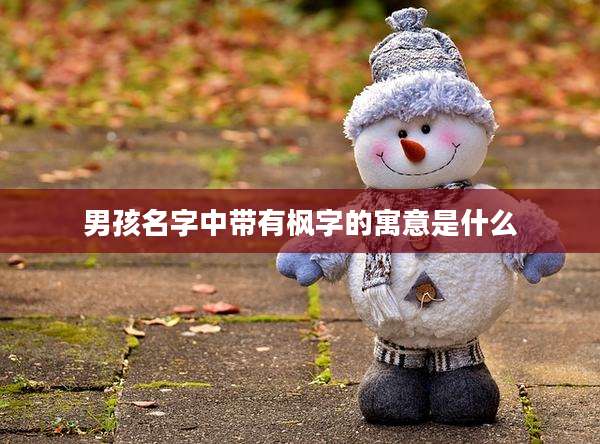 男孩名字中带有枫字的寓意是什么