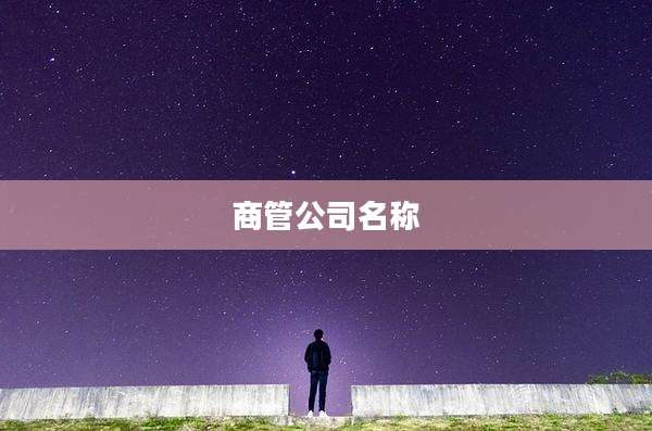 商管公司名称