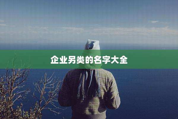 企业另类的名字大全