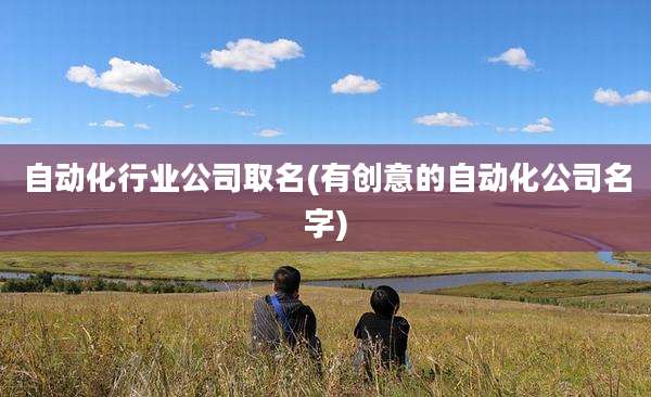 自动化行业公司取名(有创意的自动化公司名字)