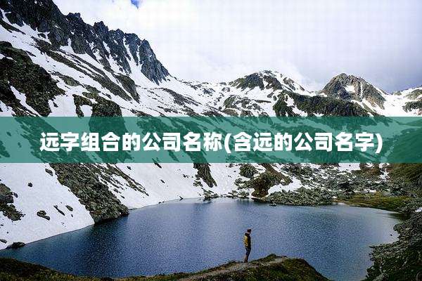 远字组合的公司名称(含远的公司名字)
