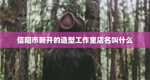 信阳市新开的造型工作室店名叫什么