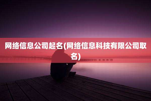 网络信息公司起名(网络信息科技有限公司取名)