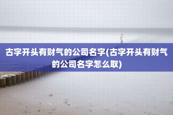 古字开头有财气的公司名字(古字开头有财气的公司名字怎么取)