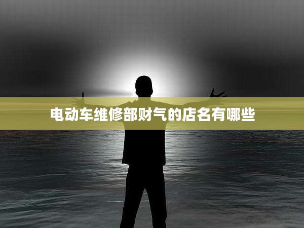 电动车维修部财气的店名有哪些