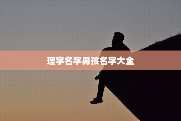 理字名字男孩名字大全