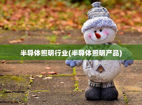 半导体照明行业(半导体照明产品)