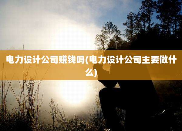 电力设计公司赚钱吗(电力设计公司主要做什么)