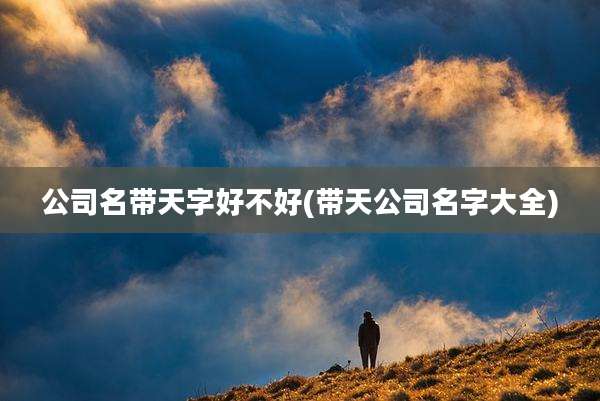 公司名带天字好不好(带天公司名字大全)
