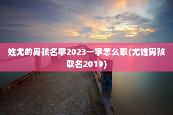 姓尤的男孩名字2023一字怎么取(尤姓男孩取名2019)