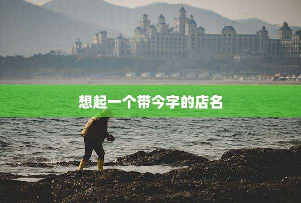 想起一个带今字的店名