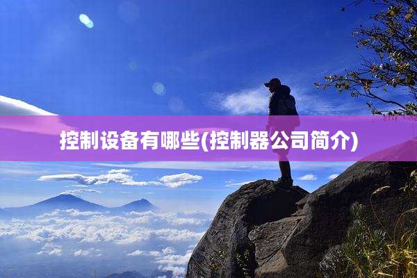 控制设备有哪些(控制器公司简介)