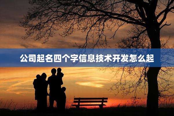 公司起名四个字信息技术开发怎么起