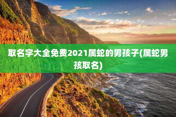 取名字大全免费2021属蛇的男孩子(属蛇男孩取名)