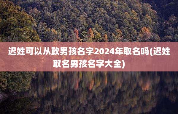 迟姓可以从政男孩名字2024年取名吗(迟姓取名男孩名字大全)