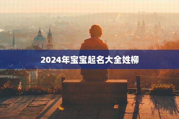 2024年宝宝起名大全姓柳