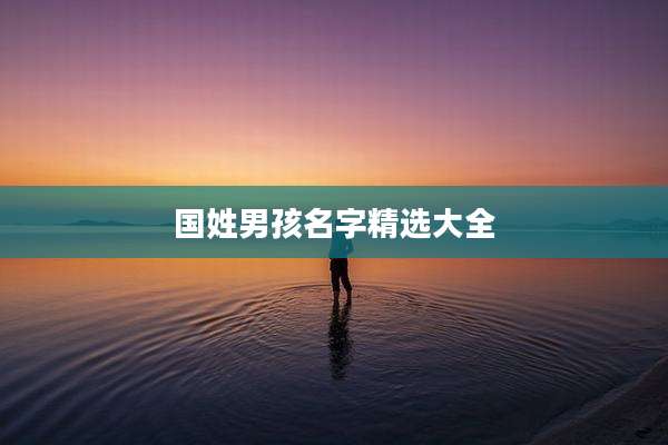 国姓男孩名字精选大全