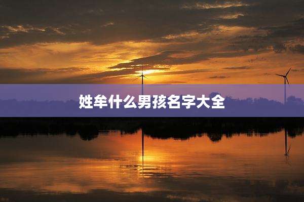 姓牟什么男孩名字大全