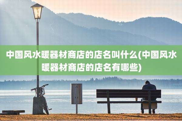 中国风水暖器材商店的店名叫什么(中国风水暖器材商店的店名有哪些)