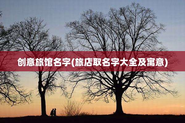 创意旅馆名字(旅店取名字大全及寓意)