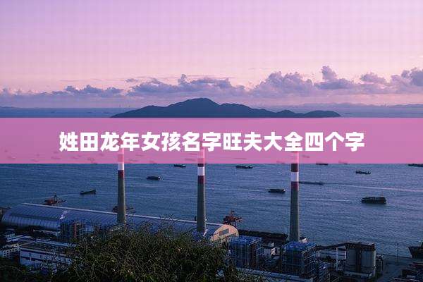姓田龙年女孩名字旺夫大全四个字