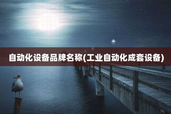 自动化设备品牌名称(工业自动化成套设备)