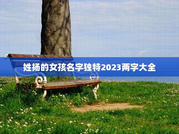 姓扬的女孩名字独特2023两字大全