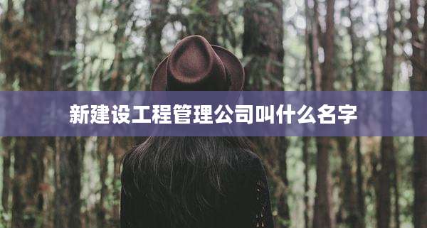 新建设工程管理公司叫什么名字