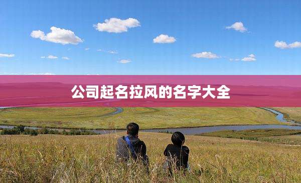 公司起名拉风的名字大全