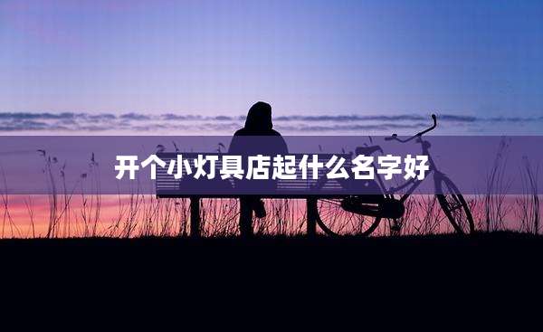 开个小灯具店起什么名字好
