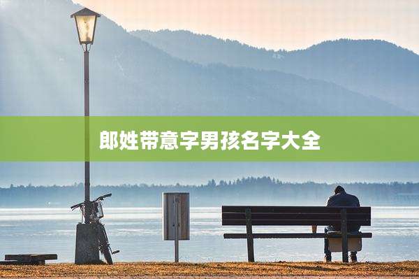 郎姓带意字男孩名字大全