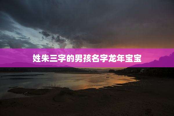 姓朱三字的男孩名字龙年宝宝