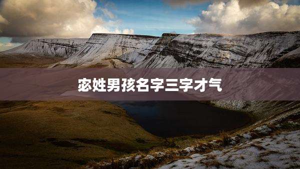 宓姓男孩名字三字才气