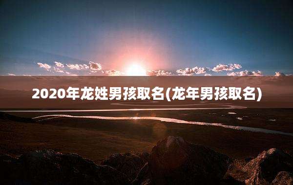 2020年龙姓男孩取名(龙年男孩取名)