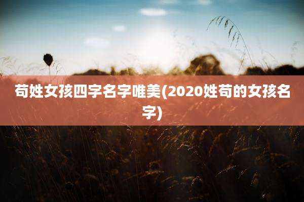 苟姓女孩四字名字唯美(2020姓苟的女孩名字)