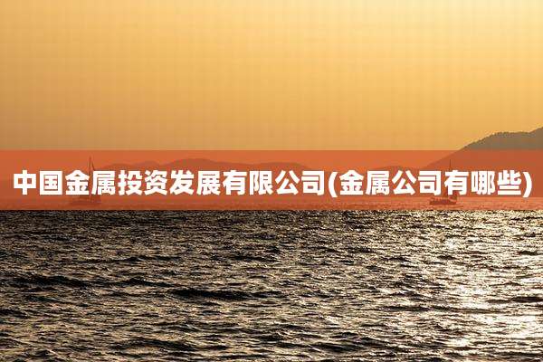 中国金属投资发展有限公司(金属公司有哪些)
