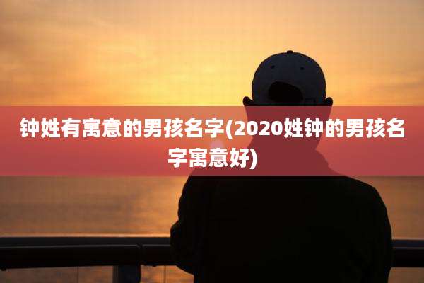 钟姓有寓意的男孩名字(2020姓钟的男孩名字寓意好)