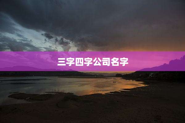 三字四字公司名字