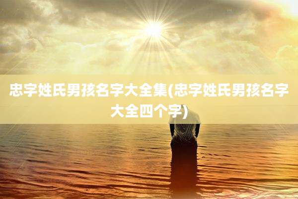 忠字姓氏男孩名字大全集(忠字姓氏男孩名字大全四个字)
