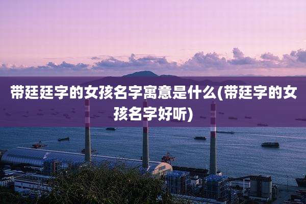 带廷廷字的女孩名字寓意是什么(带廷字的女孩名字好听)