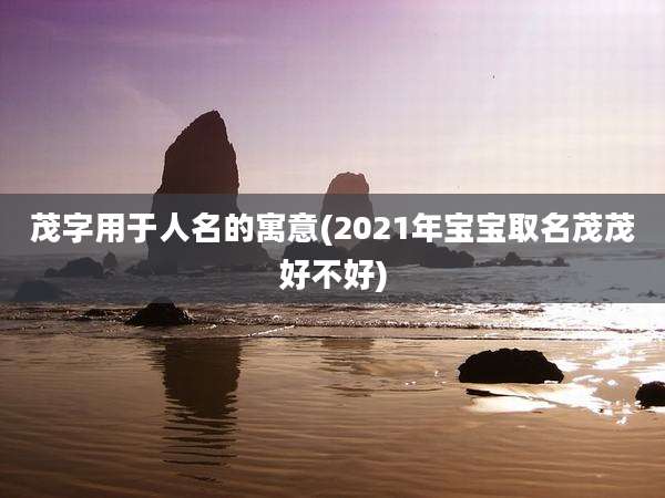 茂字用于人名的寓意(2021年宝宝取名茂茂好不好)