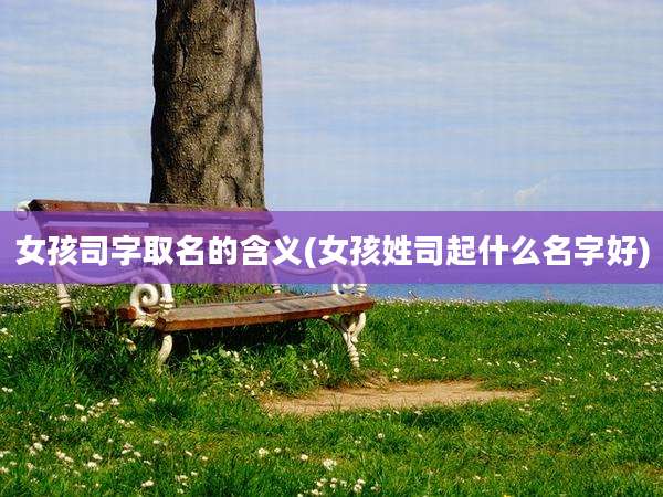 女孩司字取名的含义(女孩姓司起什么名字好)