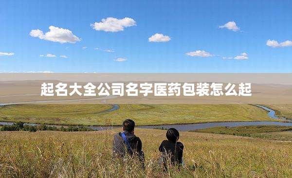 起名大全公司名字医药包装怎么起