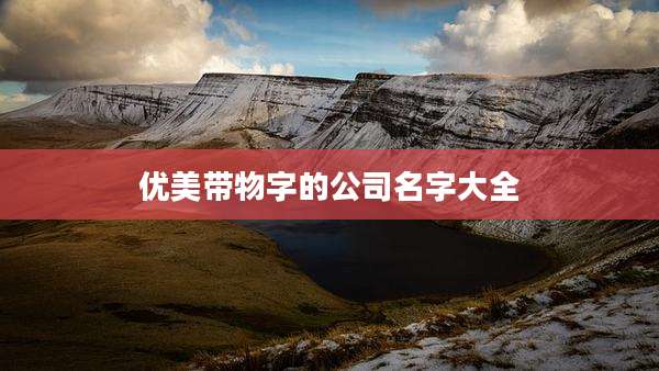 优美带物字的公司名字大全