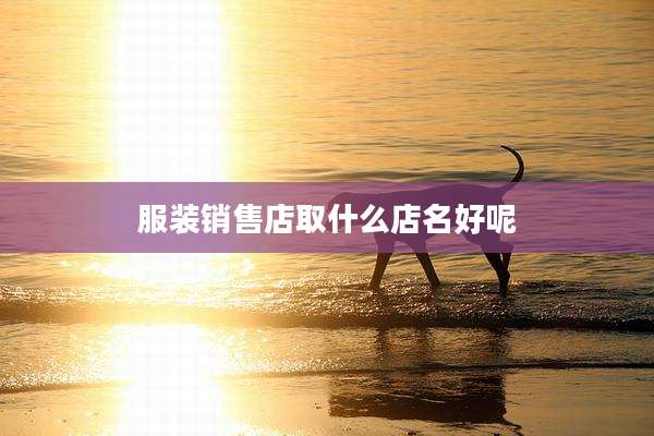 服装销售店取什么店名好呢