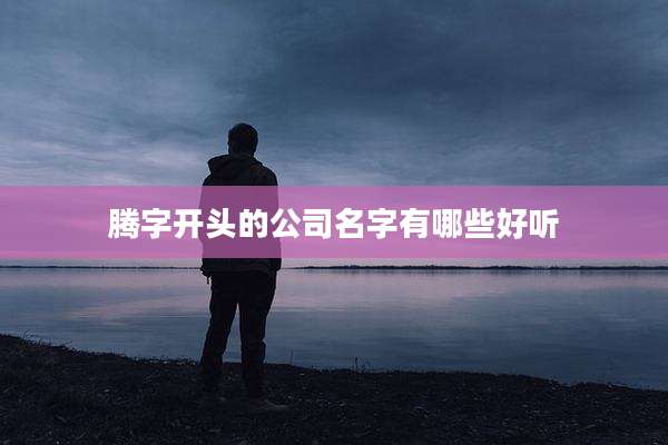 腾字开头的公司名字有哪些好听