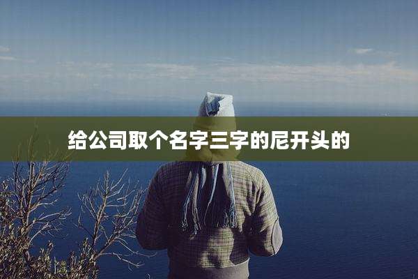 给公司取个名字三字的尼开头的