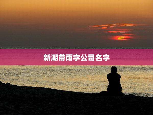 新潮带雨字公司名字