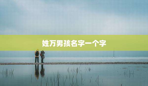 姓万男孩名字一个字